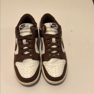 Nike Dunk Women Brown and White Sneakers